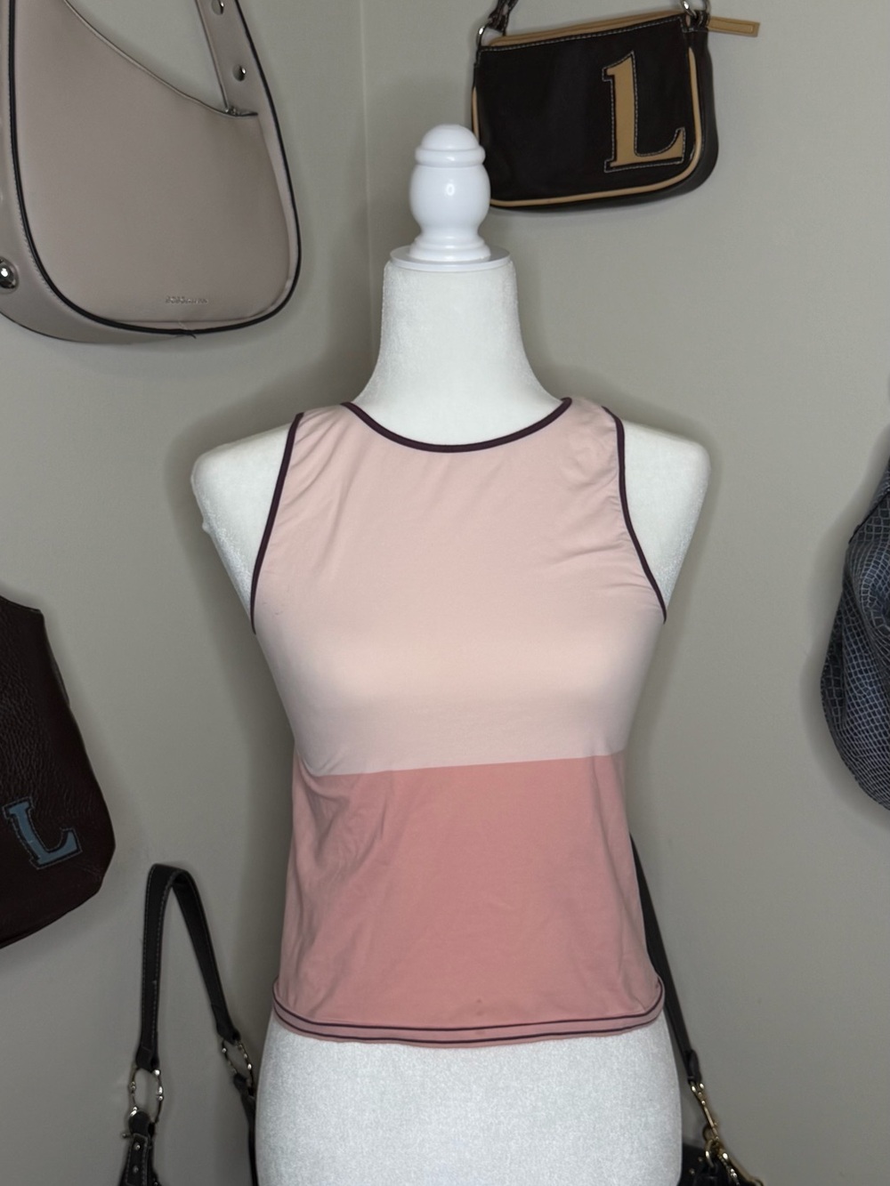 VTG Victoria’s Secret Pink/Purple Trim Tank - Size L